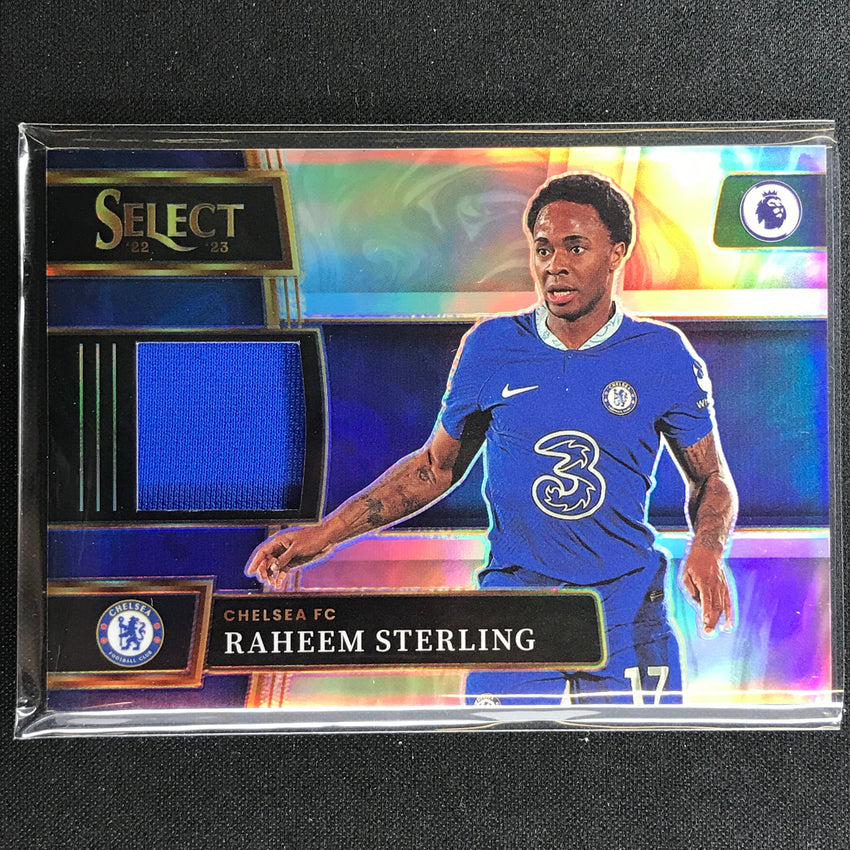 2022-23 Select Epl Raheem Sterling Select Memorabilia Relic Silver Prizm No Rst