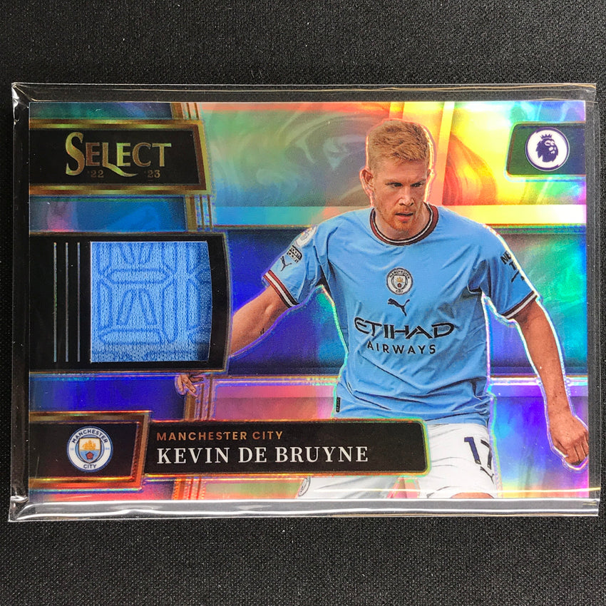2022-23 Select Epl Kevin De Bruyne Select Memorabilia Relic Silver Prizm No Kdb