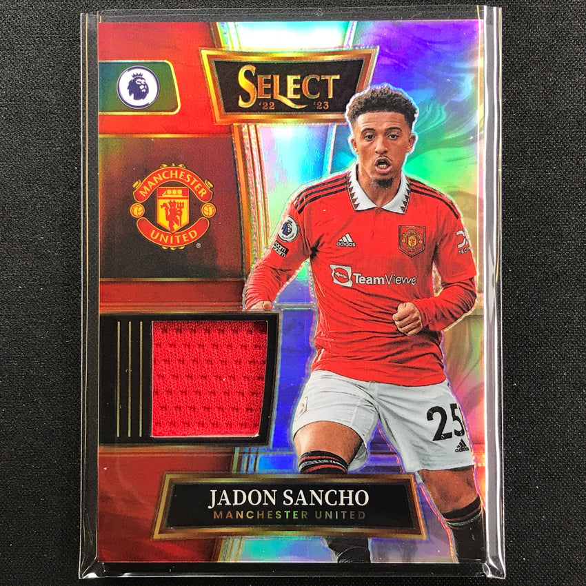 2022-23 Select Epl Jadon Sancho Select Swatches Relic Silver Prizm No Js