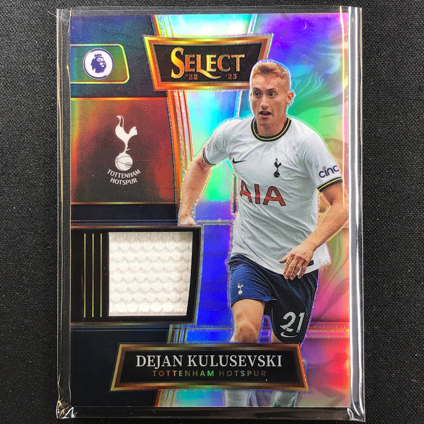 2022-23 Select Epl Dejan Kulusevski Select Swatches Relic Silver Prizm No Dk