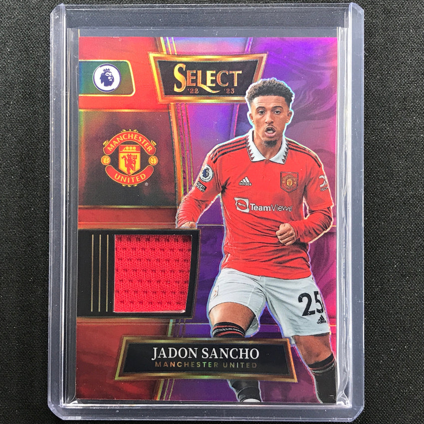 2022-23 Select Epl Jadon Sancho Select Swatches Relic Purple 37/49
