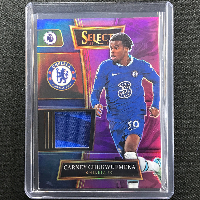 2022-23 Select Epl Carney Chukwuemeka Select Swatches Relic Purple 49/49