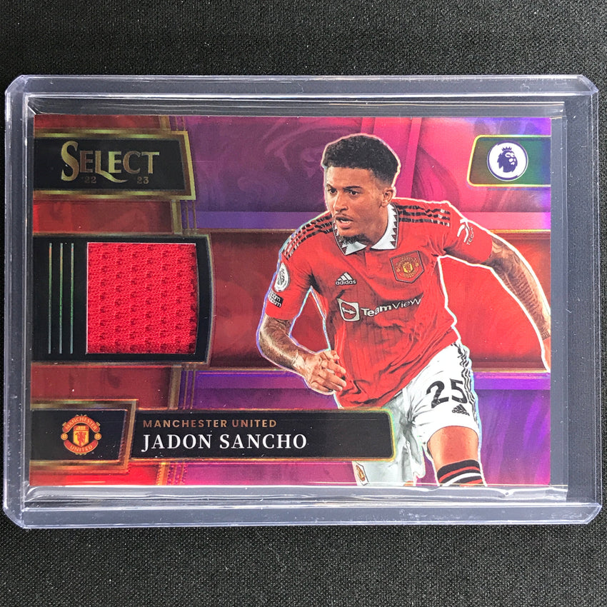 2022-23 Select Epl Jadon Sancho Select Memorabilia Relic Purple 17/49
