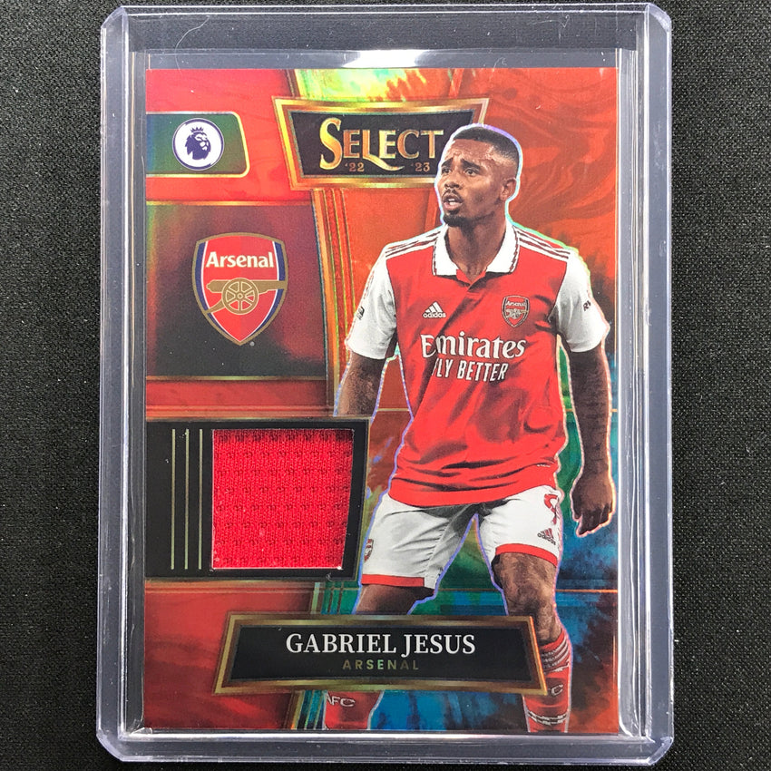 2022-23 Select Epl Gabriel Jesus Select Swatches Relic Tie-dye 13/25