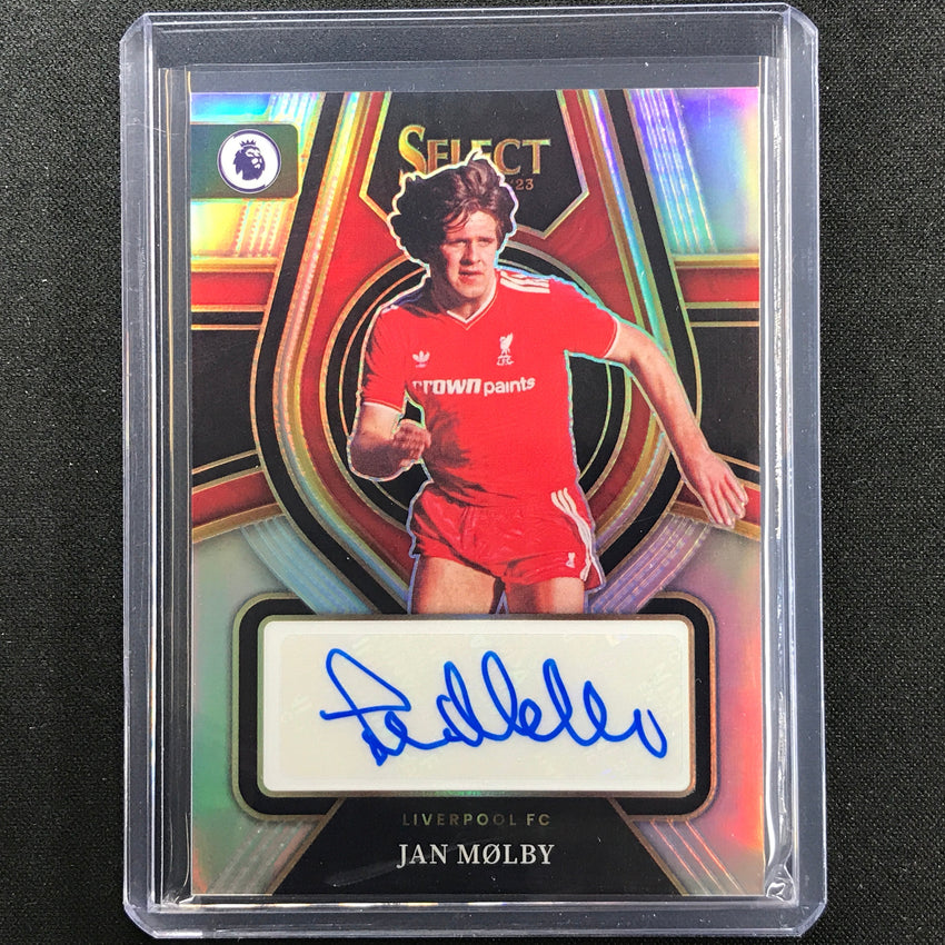 2022-23 Select Epl Jan Molby Select Signatures Auto Silver Prizm No Jmo