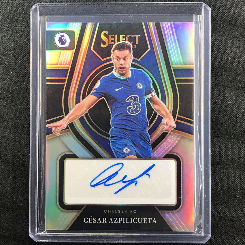 2022-23 Select Epl Cesar Azpilicueta Select Signatures Auto Silver Prizm No Caz