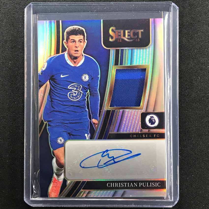 2022-23 Select Epl Christian Pulisic Memorabilia Relic Auto Silver Prizm No Cp
