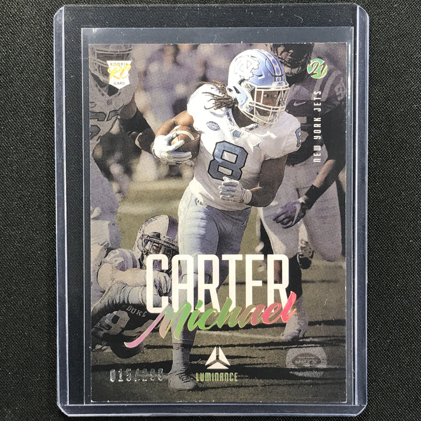 2021 Luminance Michael Carter Rookie Gold 15/299