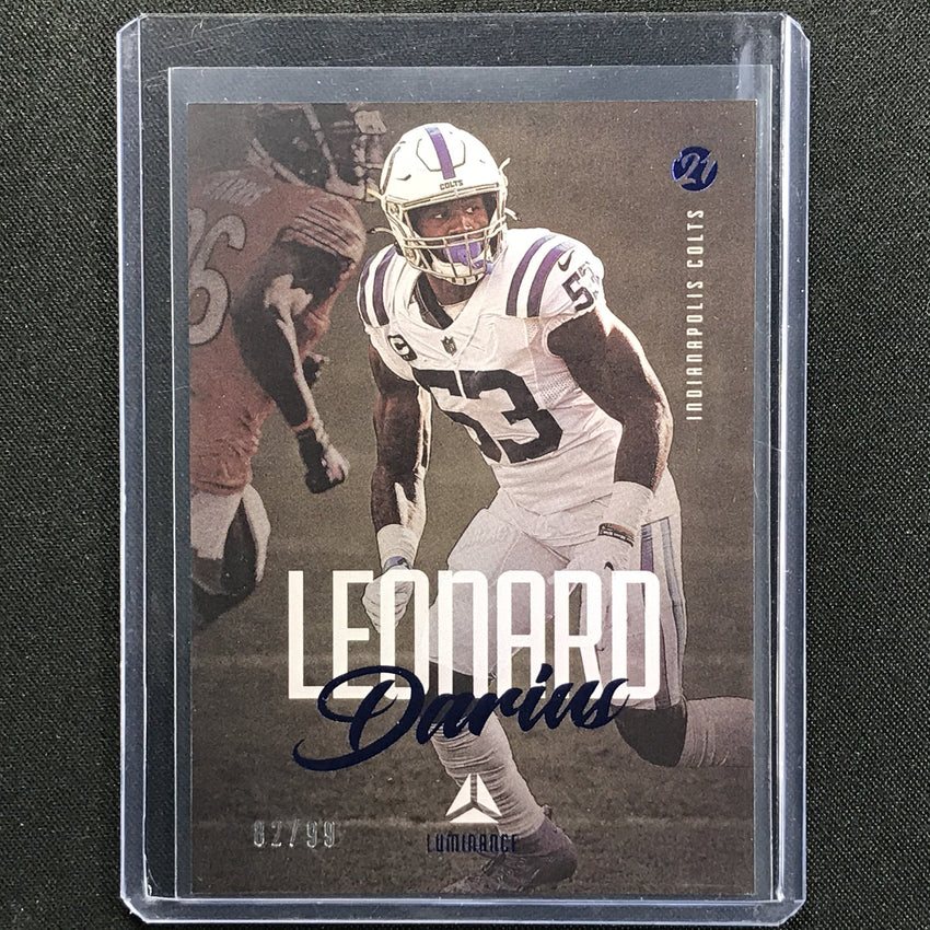 2021 Luminance Darius Leonard Base Blue 82/99