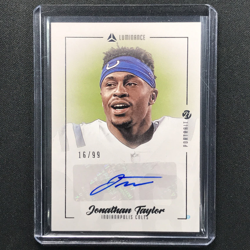 2021 Luminance Jonathan Taylor Portait Signatures Auto 16/99