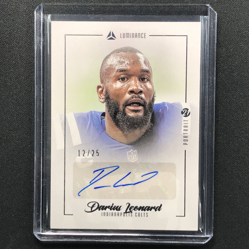 2021 Luminance Darius Leonard Portait Signatures Auto 12/25