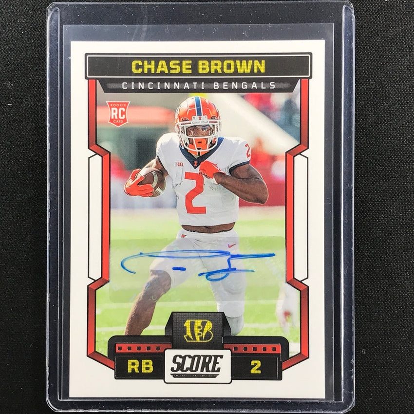 2023 Score Chase Brown Rookie Signatures Auto Base No 323