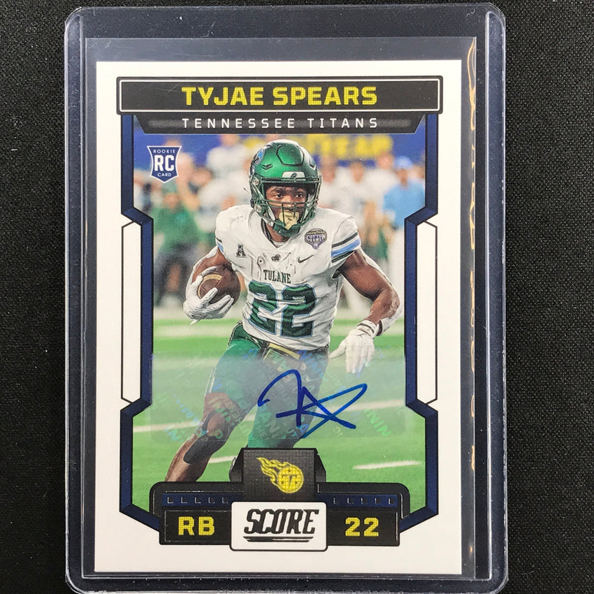 2023 Score Tyjae Spears Rookie Signatures Auto Base No 325