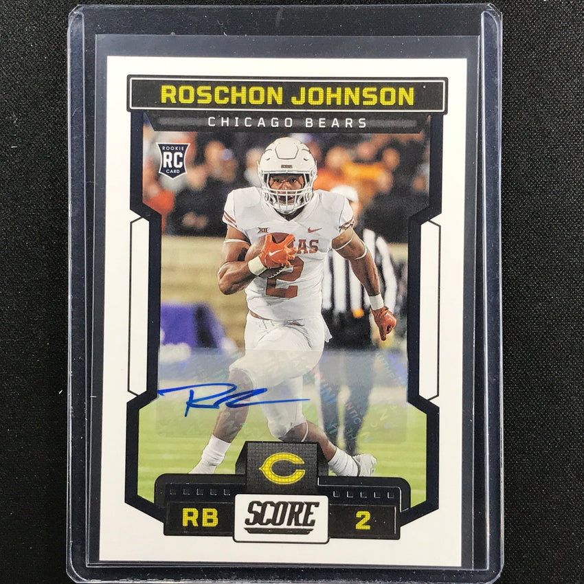 2023 Score Roschon Johnson Rookie Signatures Auto Base No 335