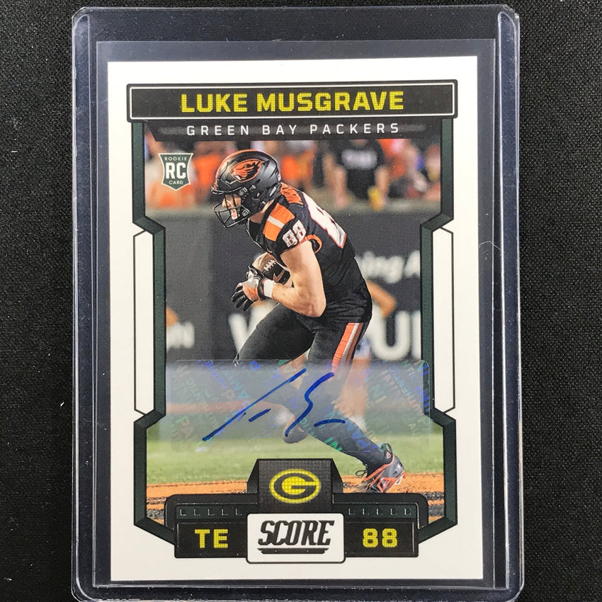 2023 Score Luke Musgrave Rookie Signatures Auto Base No 340
