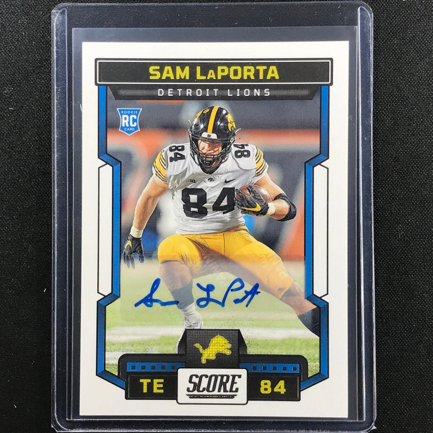 2023 Score Sam Laporta Rookie Signatures Auto Base No 342
