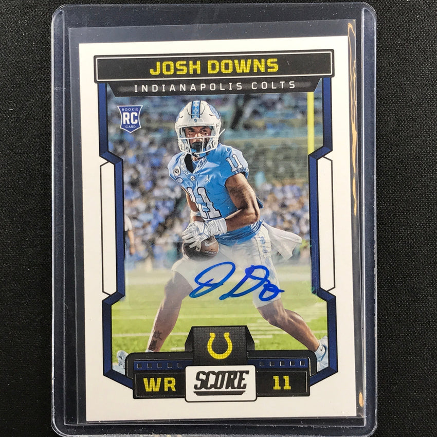 2023 Score Josh Downs Rookie Signatures Auto Base No 349