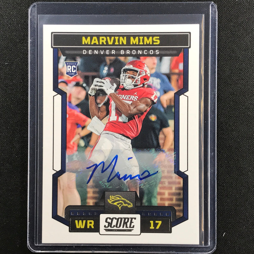 2023 Score Marvin Mims Rookie Signatures Auto Base No 354