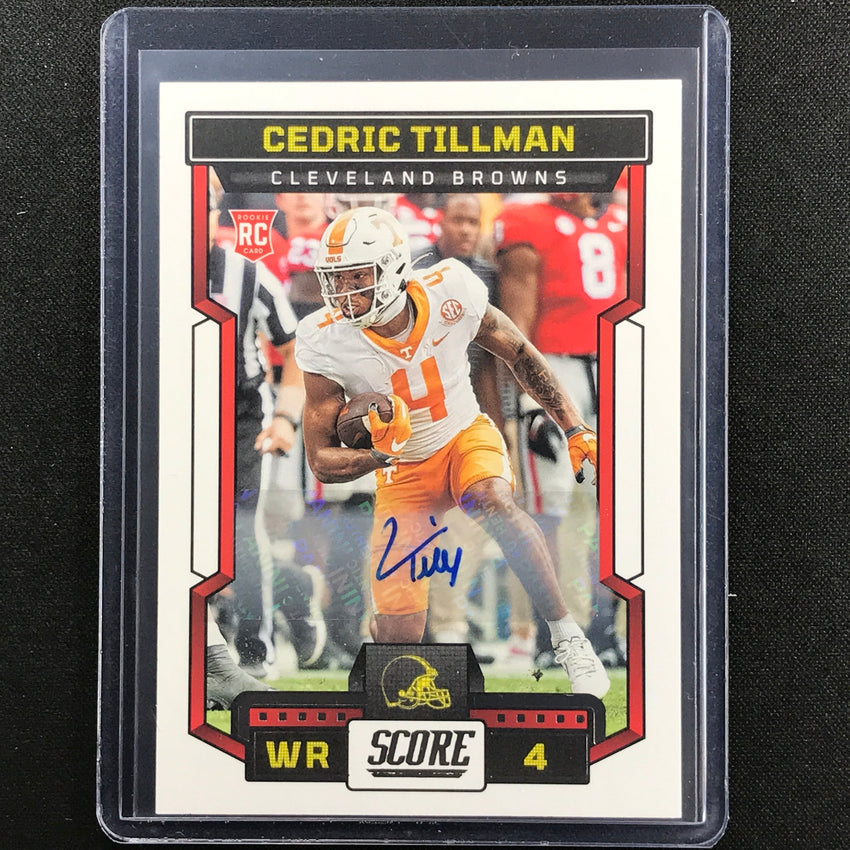 2023 Score Cedric Tillman Rookie Signatures Auto Base No 355
