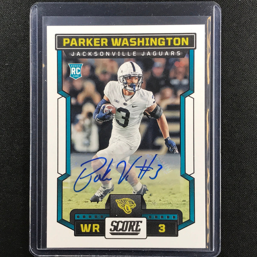 2023 Score Parker Washington Rookie Signatures Auto Base No 361