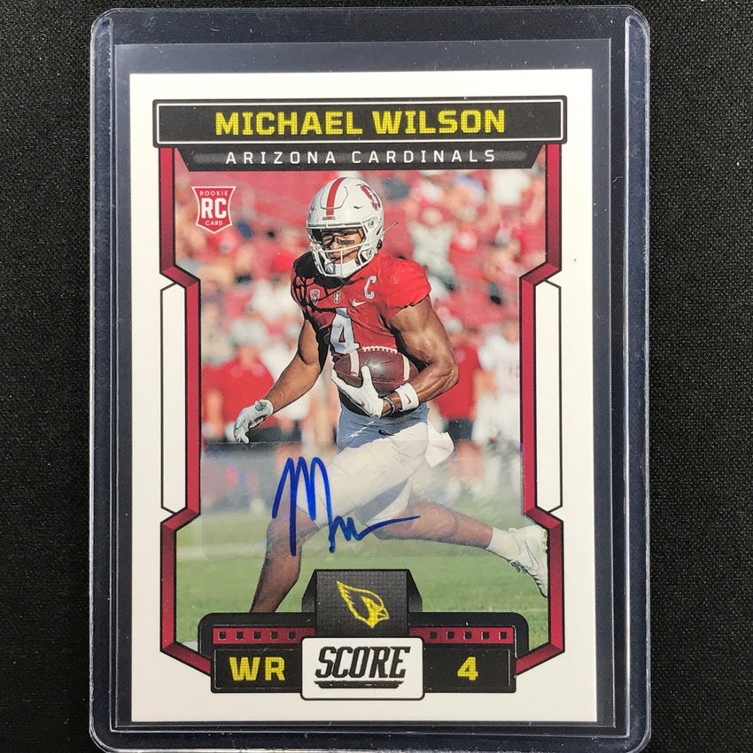 2023 Score Michael Wilson Rookie Signatures Auto Base No 362