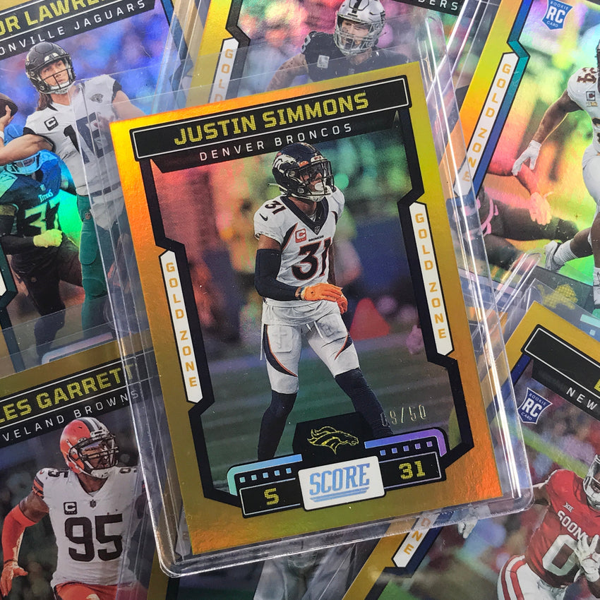 2023 Score MILES SANDERS Gold Zone /50 #245