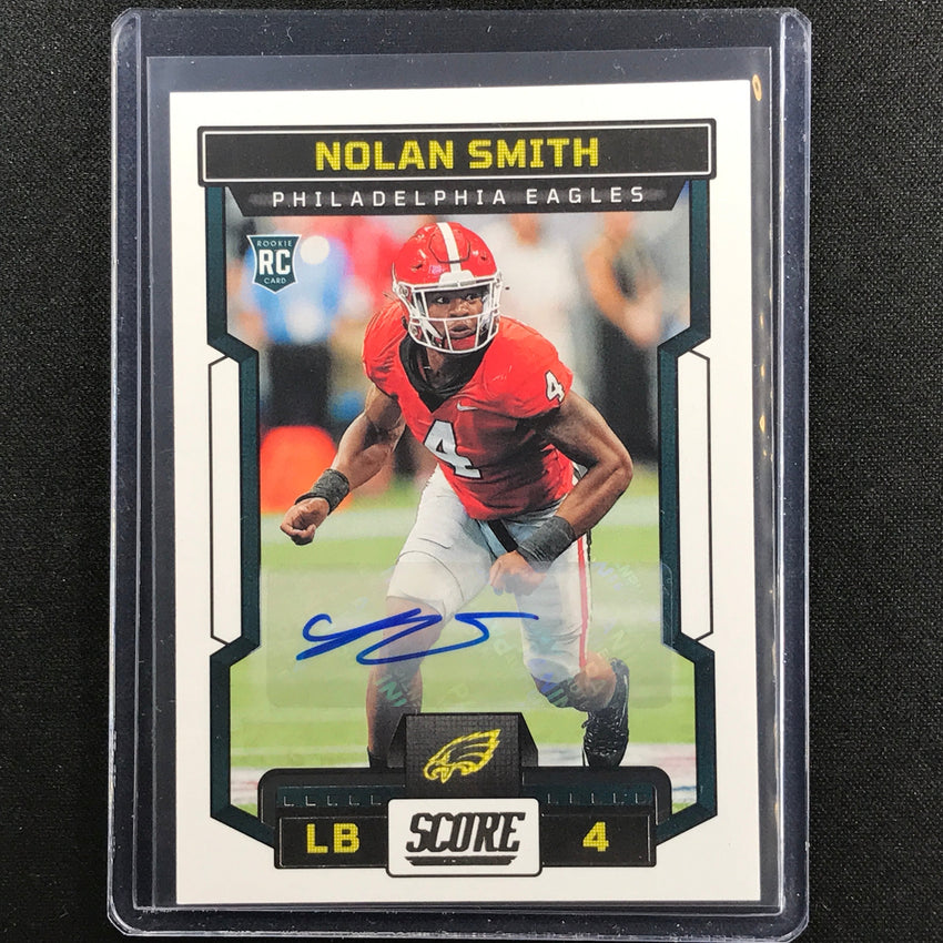 2023 Score Nolan Smith Rookie Signatures Auto Base No 376