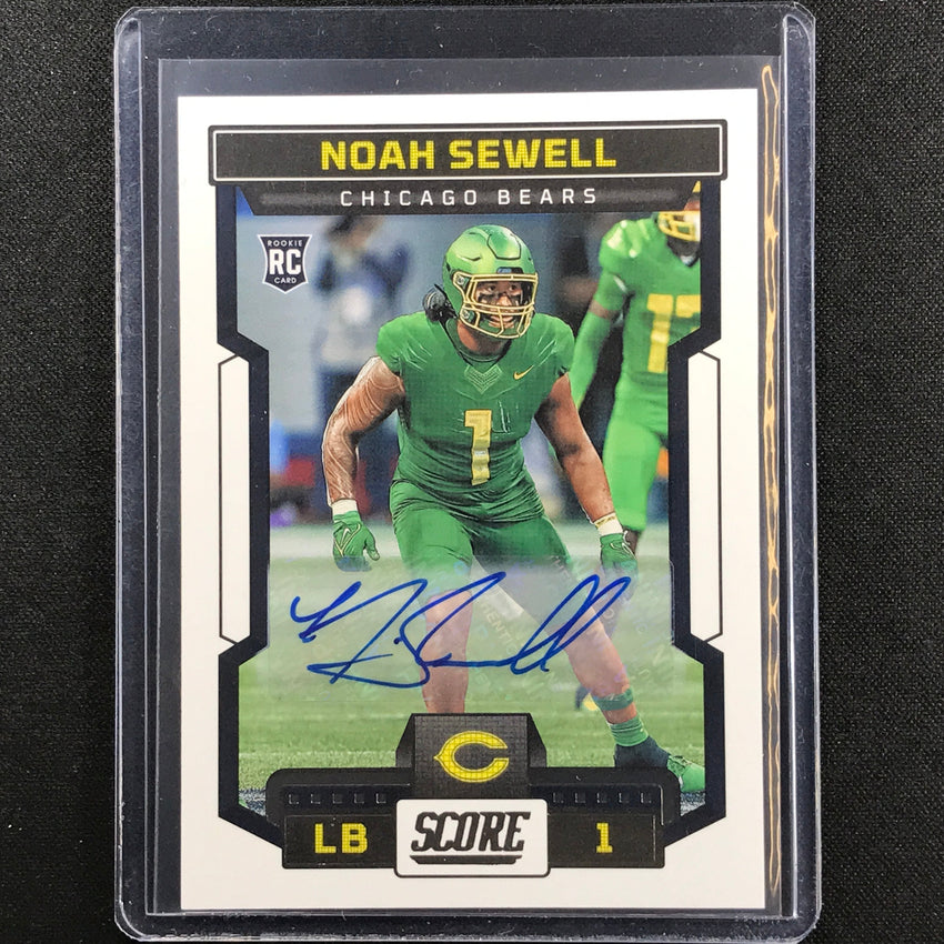 2023 Score Noah Sewell Rookie Signatures Auto Base No 396