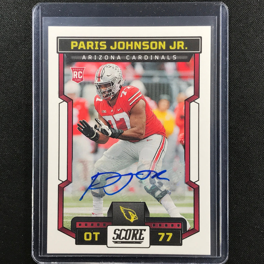2023 Score PARIS JOHNSON JR. Rookie Signatures Auto Base #399