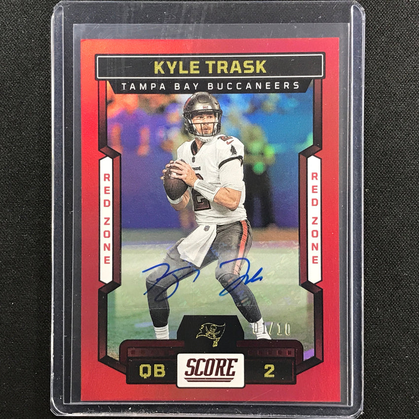 2023 Score Kyle Trask Base Signatures Auto Red Zone 1/10
