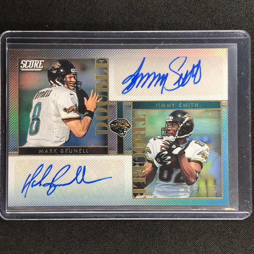 2023 Score Mark Brunnell Jimmy Smith Double Trouble Dual Auto Base 98/100