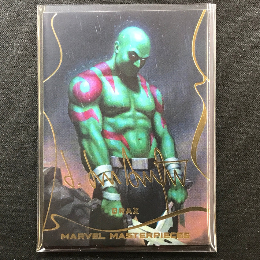 2022 Marvel Masterpieces Drax Base Gold Signature Series Foil No 4