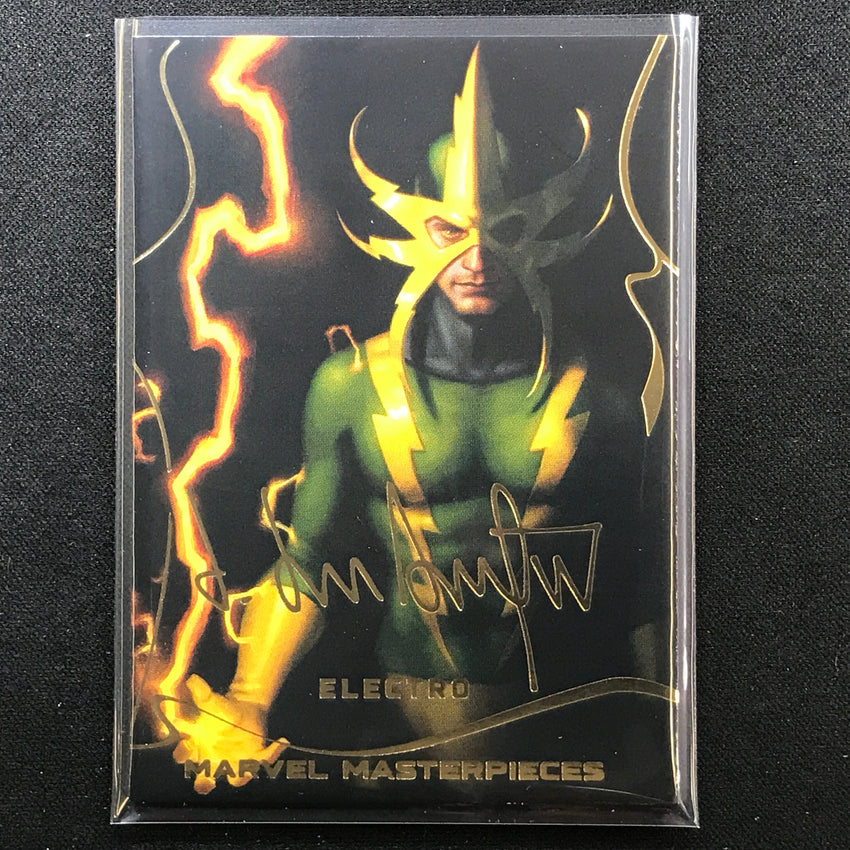 2022 Marvel Masterpieces Electro Base Gold Signature Series Foil No 5