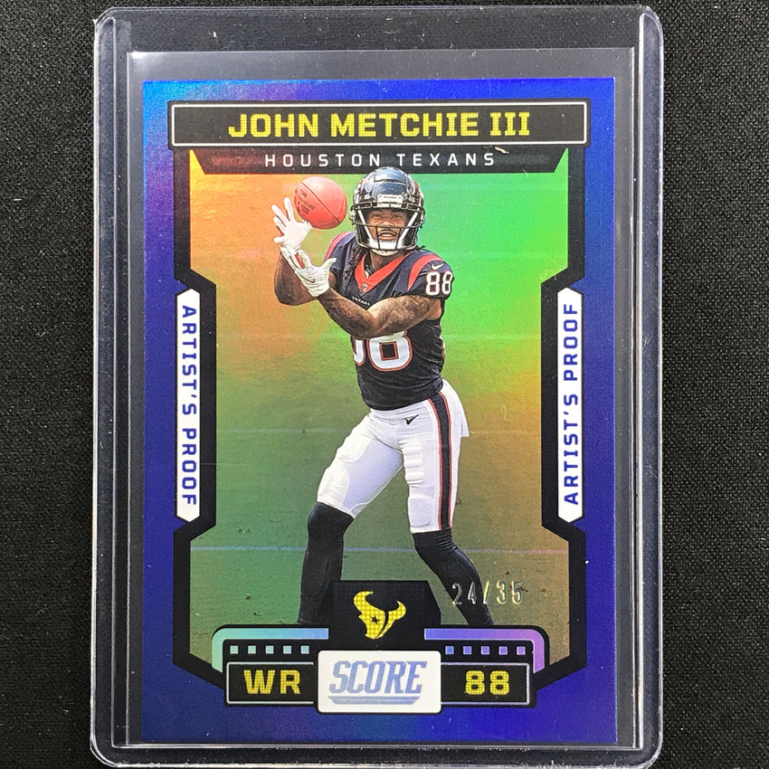 2023 Score John Metchie Iii Artists Proof Dark Blue 24/35 No 5