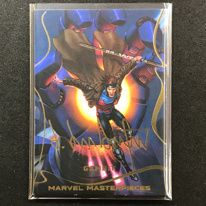 2022 Marvel Masterpieces Gambit Base Gold Signature Series Foil No 8