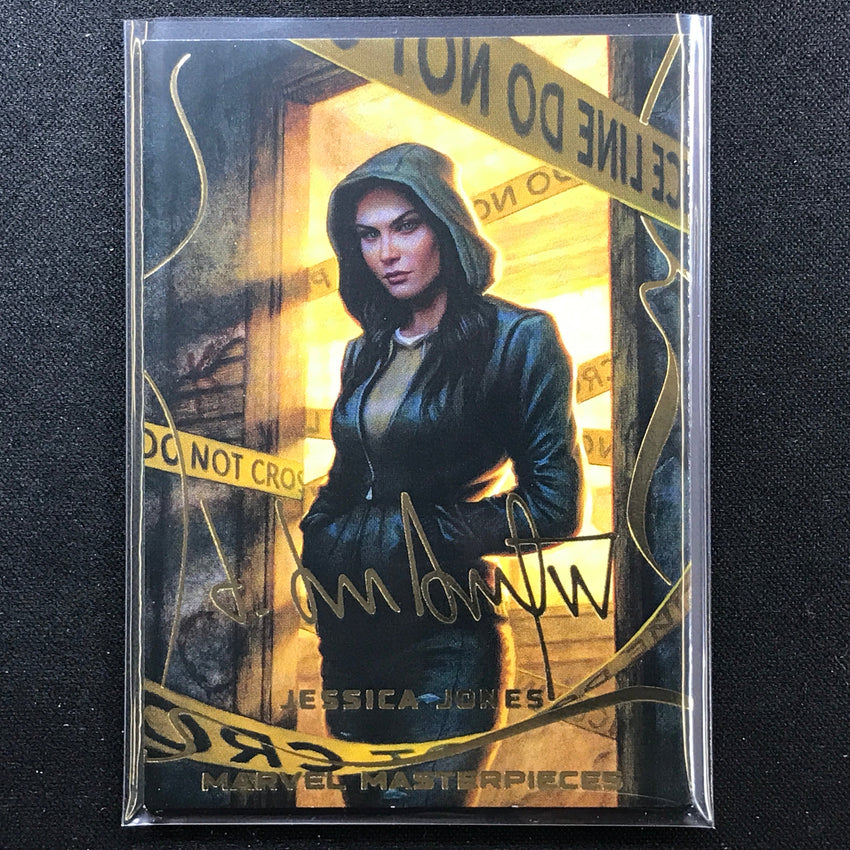 2022 Marvel Masterpieces JESSICA JONES Base Gold Signature Series Foil #11