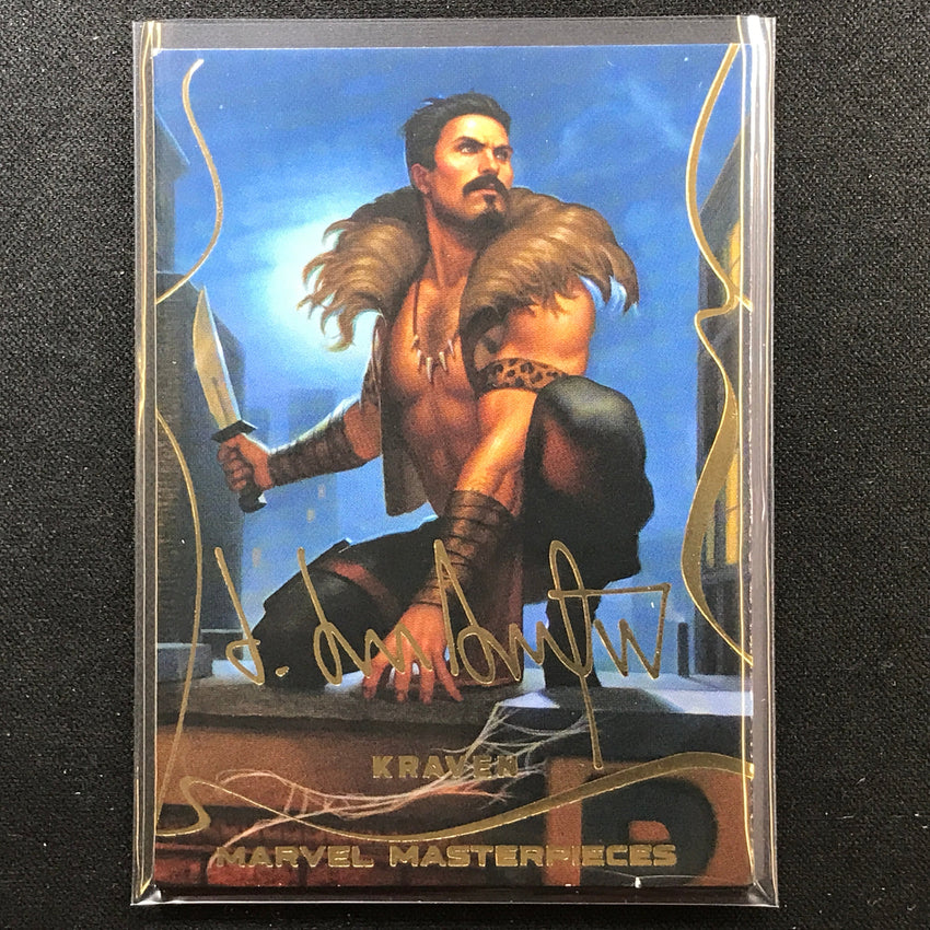 2022 Marvel Masterpieces KRAVEN Base Gold Signature Series Foil #13