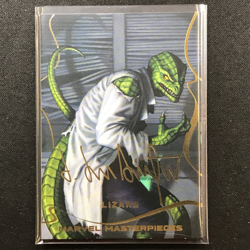 2022 Marvel Masterpieces LIZARD Base Gold Signature Series Foil #16