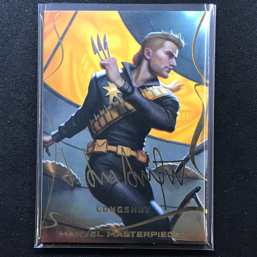 2022 Marvel Masterpieces LONGSHOT Base Gold Signature Series Foil #17