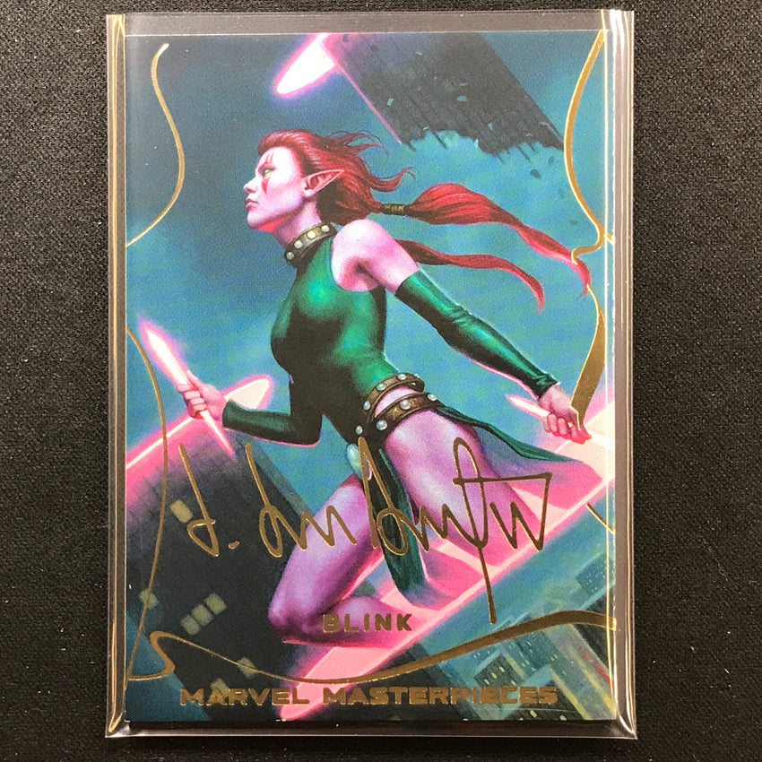 2022 Marvel Masterpieces Blink Base Gold Signature Series Foil No 22