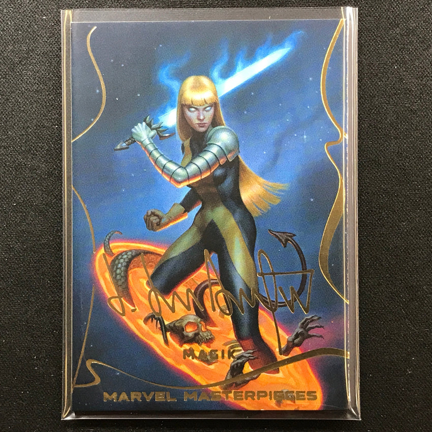 2022 Marvel Masterpieces Magik Base Gold Signature Series Foil No 23