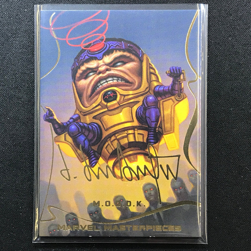2022 Marvel Masterpieces M.O.D.O.K. Base Gold Signature Series Foil #28