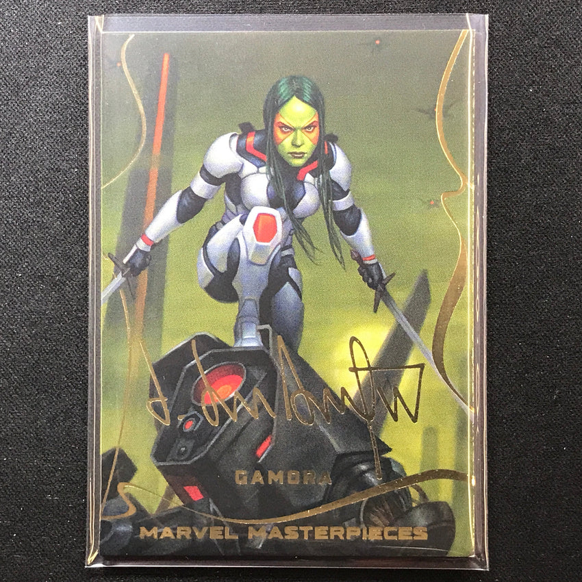 2022 Marvel Masterpieces GAMORA Base Gold Signature Series Foil #38