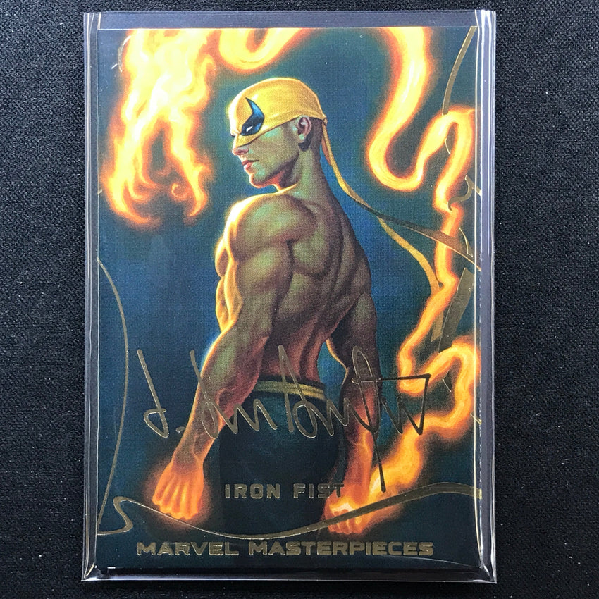 2022 Marvel Masterpieces IRON FIST Base Gold Signature Series Foil #40