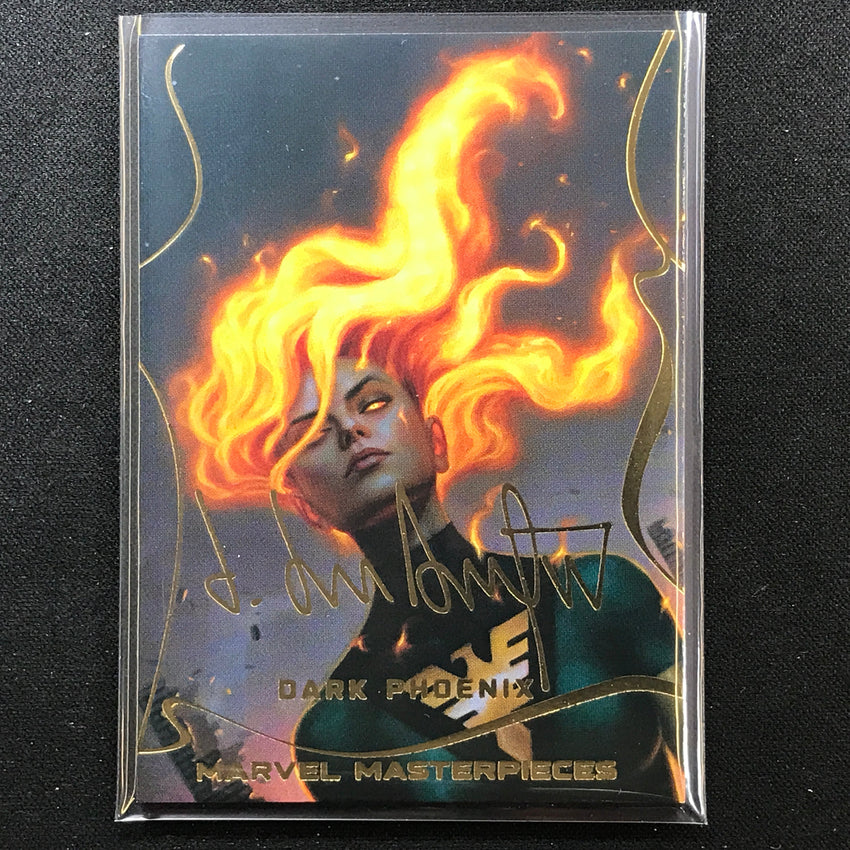 2022 Marvel Masterpieces Dark Phoenix Base Gold Signature Series Foil No 41