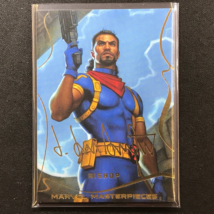 2022 Marvel Masterpieces BISHOP Base Gold Signature Series Foil #48