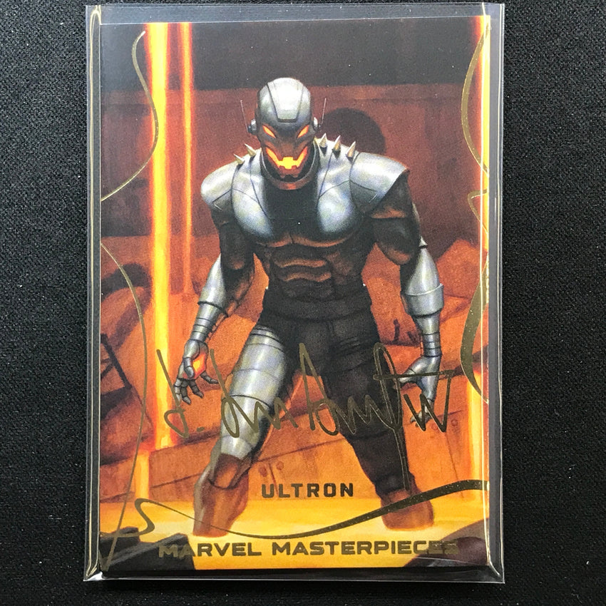 2022 Marvel Masterpieces ULTRON Base Gold Signature Series Foil #55