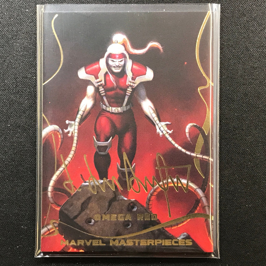 2022 Marvel Masterpieces OMEGA RED Base Gold Signature Series Foil #59