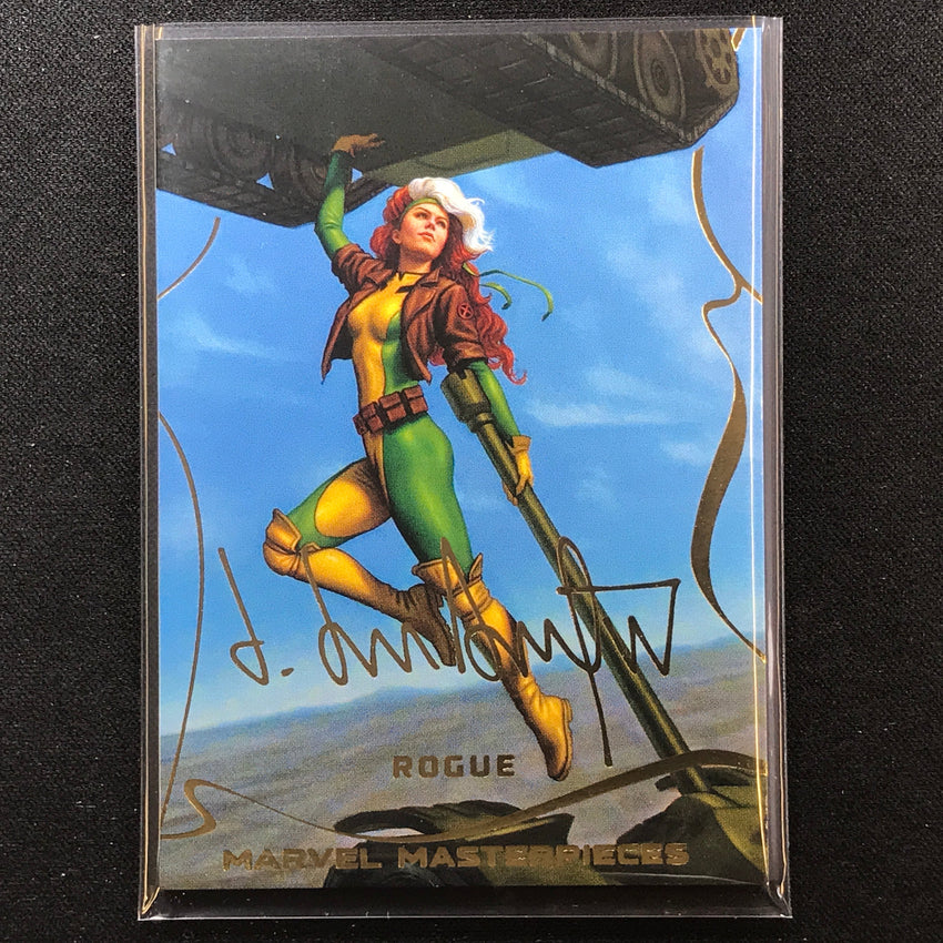 2022 Marvel Masterpieces Rogue Base Gold Signature Series Foil No 60