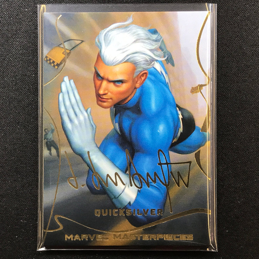 2022 Marvel Masterpieces QUICKSILVER Base Gold Signature Series Foil #79